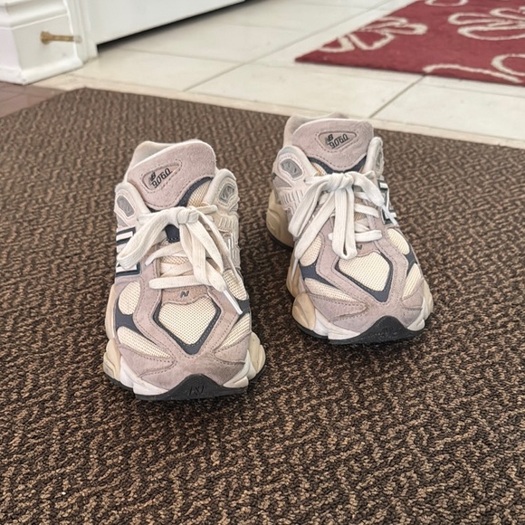 New Balance Shoes - New Balance Beige and Gray Sneakers